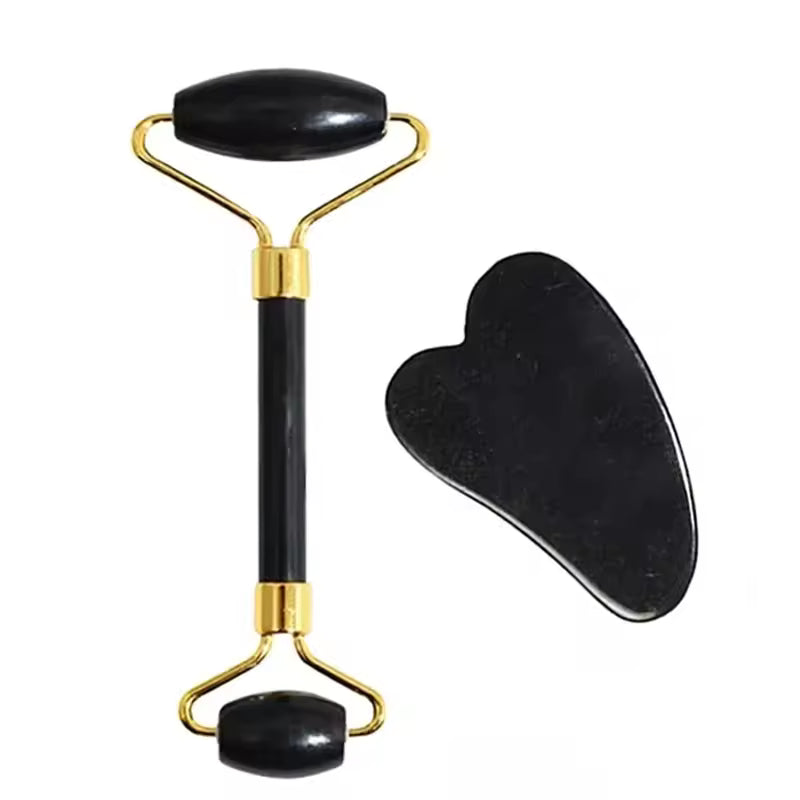 VeraLume Natural Jade Roller and Gua Sha Set