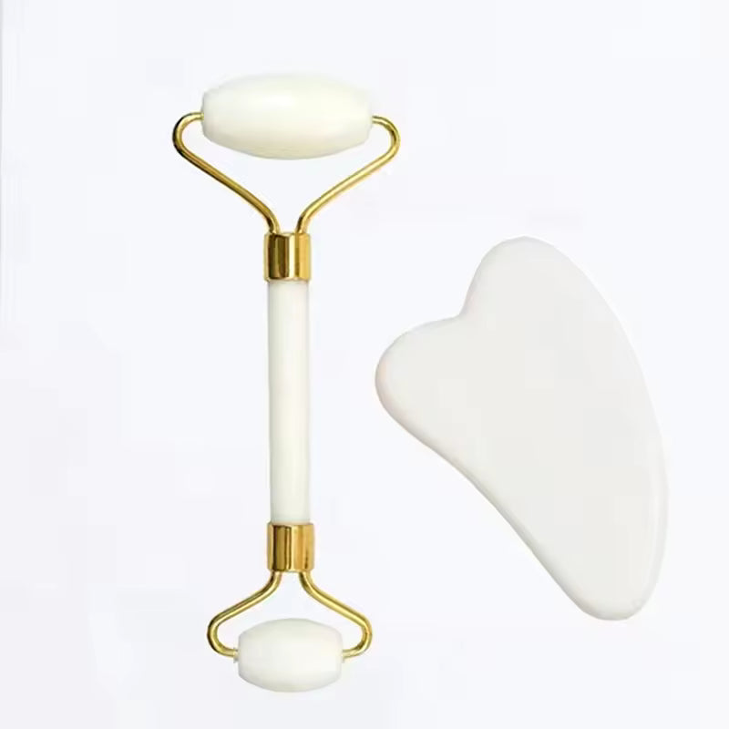 VeraLume Natural Jade Roller and Gua Sha Set