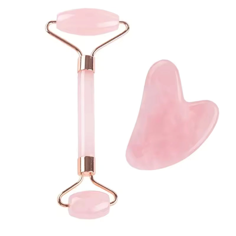 VeraLume Natural Jade Roller and Gua Sha Set