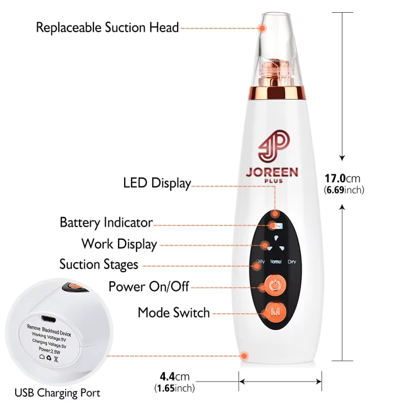VeraLume Electric Blackhead Remover Vacuum